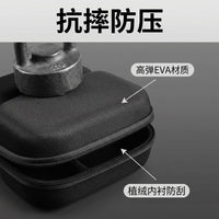 Handheld EVA Shooting Hearing Protection Ear Cup Storage Box, Headphone Ear Cup Storage Bag