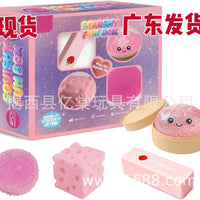 4-Piece Malt Sugar Squishy Box Stress-Relief Toy Blind Box