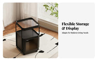 Illuminated End Table 2-in-1 Design Home Furnishing Space-Saving for Living Room