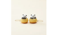 Panda Dangle Earrings Three-Dimensional Panda Earrings Cute Jewelry for Teens, Everyday Wear
