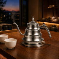 Stainless Steel Teapot Rust-Resistant Drinkware Easy to Clean for Cafe