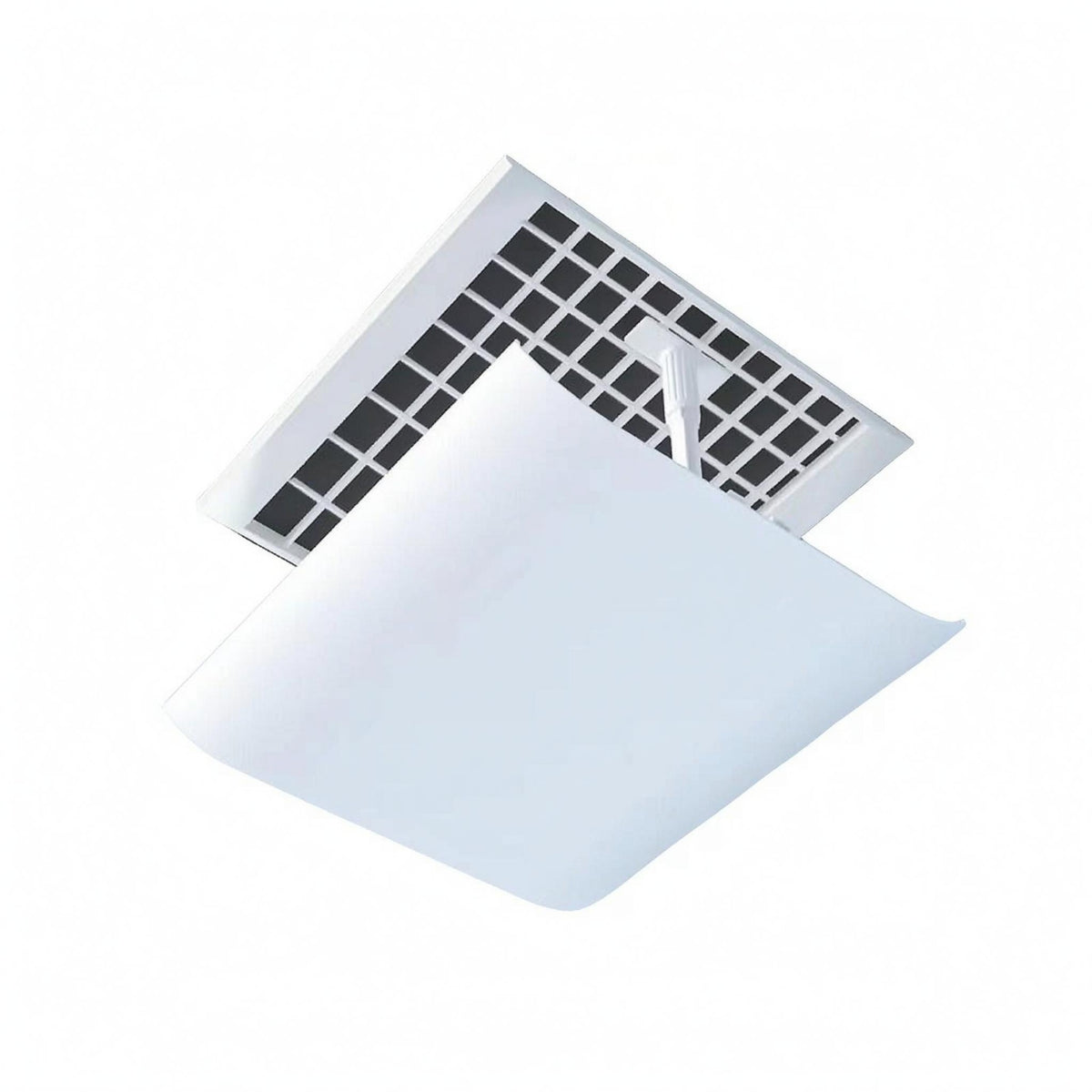 Square Ceiling Outlet Deflector White Air Movement Guide Panel Even Surface