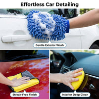 Car Detailing Kit 5 Piece Wheel Brush Microfiber Towels for Car Enthusiasts