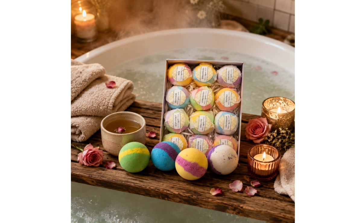 Bath Fizzer Relaxing Bubble Bath Ball Skin Moisturizing for Women, Kids, Home Spa, Bathroom