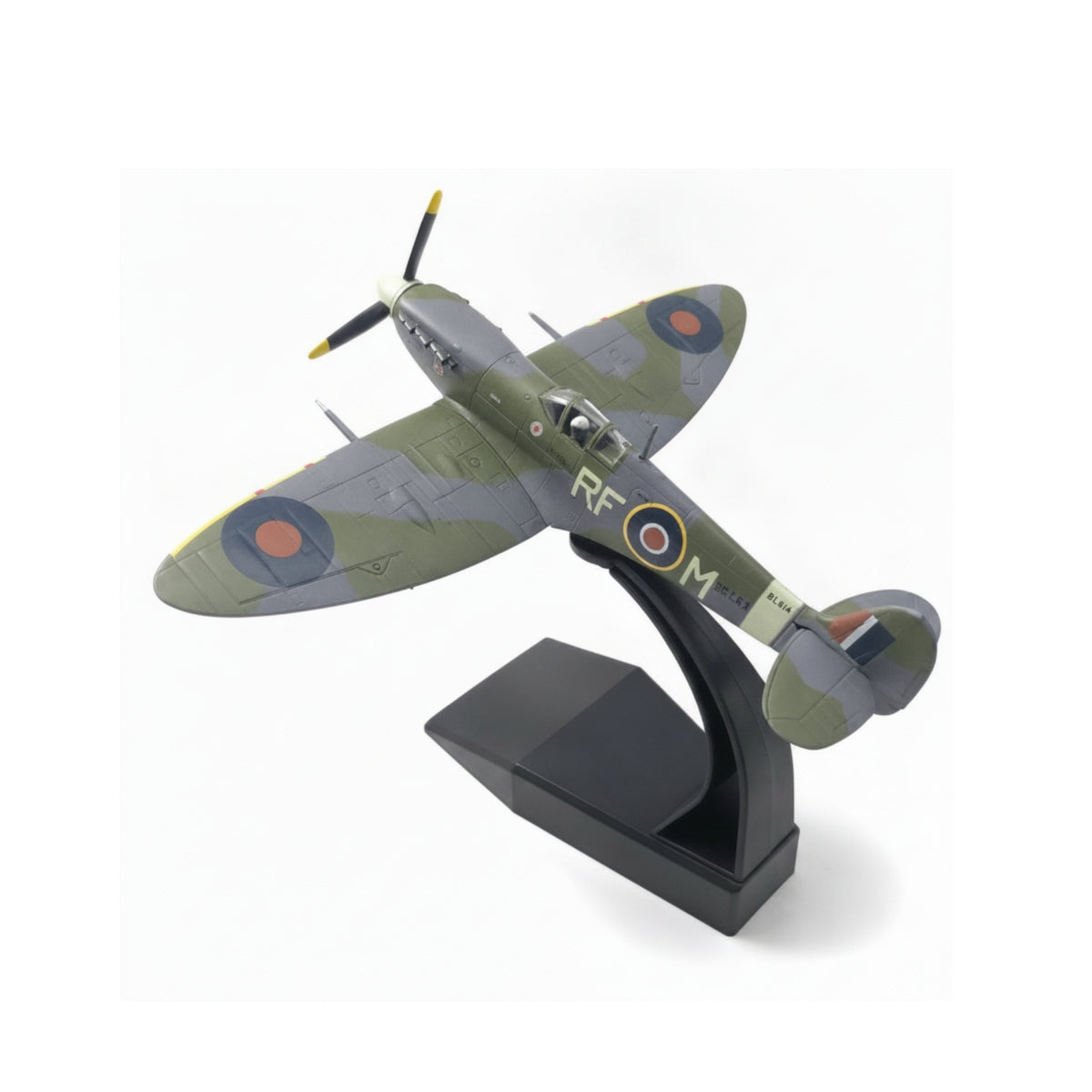Static Airplane Model with Stand Collectible Fighter Aircraft Model Detailed Toy Plane Pre-Colored for Collectors, Office, Bookshelf