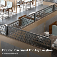 Restaurant Booth Divider Wrought Iron design Partition Screen Hollowed-patterned Design