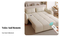 Electric Folding Motorized Daybed Multi-Functional Pull-expandable Sofa Bed Space Saving Living Room Furniture Modern Design for Apartment Dwellers, Homeowners, Students, Small Spaces, Bedroom, Home Office
