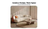 Curved Sectional Light Luxury aesthetic Curved configurable Couch sweeping Shape Sofa for Business Owners, Interior Designers, cosmetics salon, Reception Area, Lounge