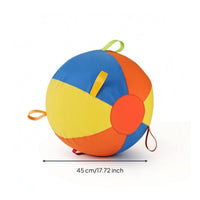 Dog Ball with Loops Dog Ball with Straps Oversized Toy for Tug Play