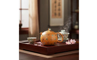 Classic Teapot Traditional Style Yixing Clay Teapot Hand Painted Floral Pattern Traditional Tea Pot