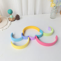 Rainbow Building Blocks Large Montessori Wooden Arch Bridge Educational Toy for Kids 3-4 Years
