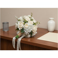 European Design Bridal Hand Floral Arrangement Soft Color Palette Floral Decor