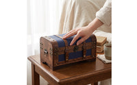Wooden Storage Chest Decorative Storage Chest Multifunctional Box with Lock for Photography