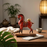 Horse Statue Polished Finish Horse Figurine Decor Decoration for Office