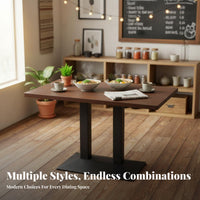 Rectangular 4-Person Canteen Unit Easy to Clean Commercial Furniture long-lasting Build Waterproof Surface for Restaurant Owners
