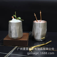 304 Stainless Steel Cocktail Glass, Diamond Shape, Julep Cup, 350ml or 600ml