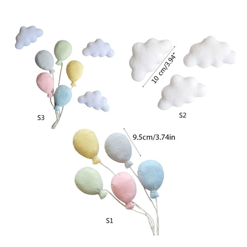 Newborn Photo Prop Set Lightweight Felt Balloon Set Childlike Fun for Babies