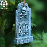 Classic Halloween Tombstone Decoration Hanging Ornament Resin Craft