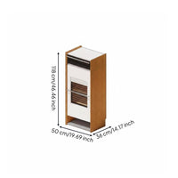 Shoe Storage Cabinet Large Capacity Footwear Organizer Entryway Cabinet Space Saving Structure with Ventilated Doors and Metal Bar Suitable for Apartment Dwellers Homeowners Foyer Hallway Living Room