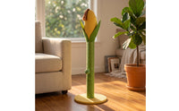 Cat Scratching Pole Scratch-Resistant Sisal Cat Scratcher Space-Saving Pet Supply for Cats, Kittens, Living Room, Apartment