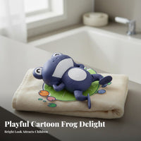 Floats and Swims Wind-up Frog Toy No Battery Needed Swimming Frog Toy Cute Design for Toddlers, Infants, Bathtime