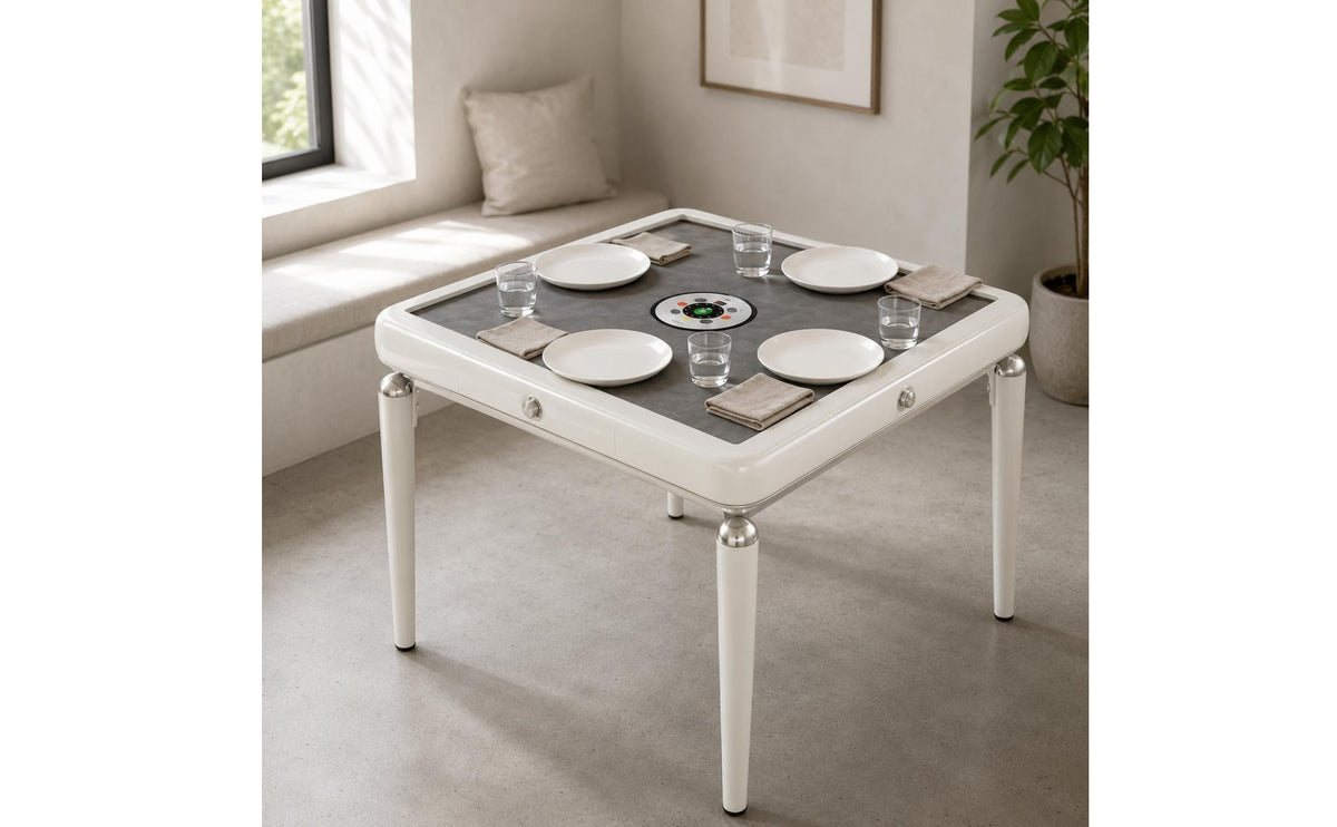 Low-Noise Automatic Mahjong Table Rounded Corners Ultra-Thin Mahjong Table Low-Noise Operation Recreation Furniture