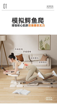 家用新款室内爬行机多功能智能显数腰椎训练器鳄鱼爬健身器材批发