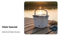 Fishing Tackle Storage Bucket Thickened Material Sit-on Fishing Pail Outdoor Equipment for Anglers, Fishermen, Car Washing, Camping