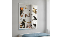 23 Pieces Halloween Window Decal Removable Window Clings Transparent Glass Cling with Spooky Designs