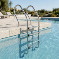 Long-Lasting Stainless Steel Pool Ladder Polished in-Ground Pool Ladder Stable Heavy-Duty for Backyard Pools