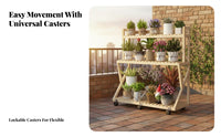 Multi-Tier bloom Pot Holder Space-Saving Display Shelf Easy to Assemble