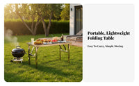 Folding Stainless Steel Table Foldable Design Stainless Steel Work Table Thickened Surface sturdyDuty for Caterers, Dining Room