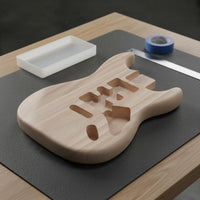 Solid Wood S and T Guitar Body Pre-Routed Strat Design Guitar Body Handmade Music Gear for Workshop