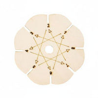 Wooden Braiding Disc Plate Handmade Round Braiding Disc Portable Craft Supply for Crafters, Kids