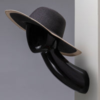 Space Saving Wall-Mounted Mannequin Head Glossy Wall Mounted Mannequin Head Molded Easy to Install for Salons, Boutiques, Retail Stores