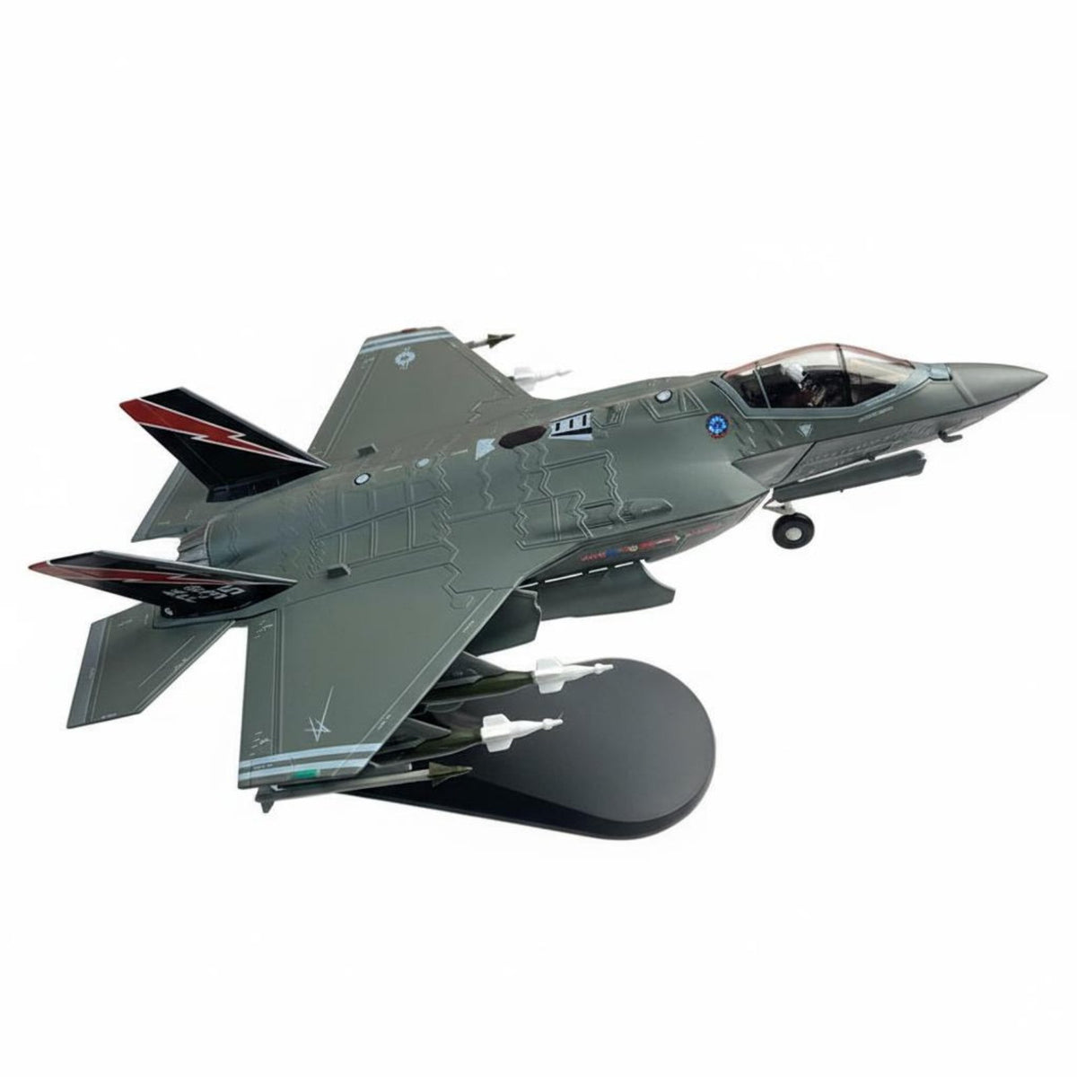 1/72 Scale F-35A Model Pre-Assembled F-35A Fighter Jet Model Collectible Quality 1/72 Scale Diecast Airplane for Enthusiasts, Hobbyists