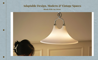Adjustable iron pendant for dining