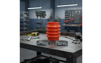Bellows Sleeve with Clamps Shielded Corrugated Dust Sleeve Debris Protection Vehicle Parts for Maintenance, Repair