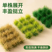 22mm High Grass Tuft Scenery Model DIY Material for Military Sand Table, Train Landscape, War Game Static Grass Tufts