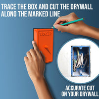 跨境热销石膏板干墙电器盒定位drywall insert outlets 家装实用