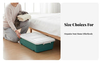 Rolling Under-Bed Box particlesresistant Under-Bed Bin Stackable Design for Homeowners