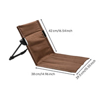 Foldable Outdoor Lounge Chair Compact Reclining Chair with Aluminum Frame Portable for Campers, Picnic