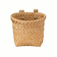 Woven Bike Basket with Straps Handwoven Wicker Bike Basket Sturdy for Everyday Rides