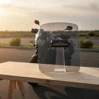 Windshield with Vent 4mm Motorcycle Windshield Curved Motorcycle Wind Deflector for Riders