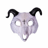 edgy goat prong face covering for all genders pronged Monster face covering Large curved protrusions for Adults, Teenagers