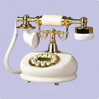 Jade-Tone Wireless Phone Card-Inserting Retro Telephone