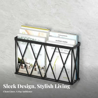 Adhesive Book Ledge Non-Drilling Option Floating Organizer Rack Space-Saving