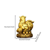 Rooster Statue with Pedestal Polished Rooster Statue Sculpted for Office