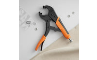 Fastener Installation Tool Snap Button Installation Set Snap Press Tool Stainless Steel Fastener Plier Kit with Versatile Die Attachments Suitable for Leather Garments Furniture Canvas Projects
