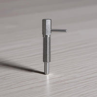 Precision Machined L-Handle Indexing Plunger High-Grade Material L-Shaped Knob Plunger Threaded Body Stop Stop Long-Lasting Construction for Machinery, Fixtures, Jigs